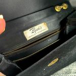 Vtg 50s Bycks wool purse black Photo 3