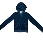 Juicy Couture Y2k  velour black zip up jacket with hood vintage Photo 1