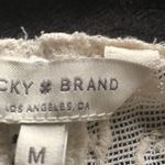 Lucky Brand white 3/4 length sleeve Boho top, size Medium Photo 2