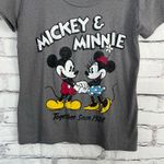 Disney Mickey & Minnie Mouse Graphic Shirt Dark Grey Vintage 1928 Large Loose Photo 3