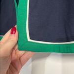 J.Jill WEAREVER DOUBLE FACE JERSEY JACKET CONTRAST TRIM NEW NAVY GREEN MEDIUM Photo 5