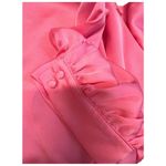 Know One Cares  Cropped Self-Tie Bottom Puff Sleeve Button Pink S Photo 8