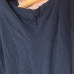 BEACHES & BOHO NAVY FLOWY LARGE SPLIT SWIM COVER STYLE LAYERING PANTS LARGE Blue Photo 4