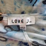 Love j Graphic Sheer Cover Up Tee 2X Photo 4