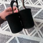 Lewit Black Suede Adriana Slingback Leather‎ Pump Size 9 Photo 4