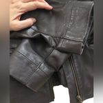 Alfani  100% Leather Jacket Dark brown women’s Medium Photo 3