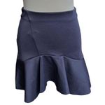 ZARA  High Rise Mini Skirt Navy Blue Size Small Photo 0