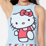 Hello Kitty  Light Blue Tank Top with Pink and Red Accents Photo 0