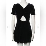 Reformation  cut out velvet mini dress Photo 3