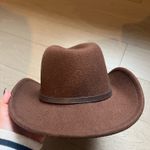 Vince Camuto  Felted Brown Cowboy Hat with Conch Belt Photo 5
