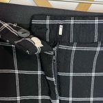 ZARA  Windowpane Grid Plaid Chino Pants Small Black Photo 3
