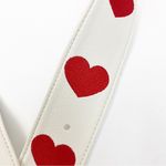 Clover Bolsos Lia Auxiliary Crossbody Bag Guitar Strap: Embroidered Red Hearts Photo 10