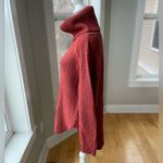 A New Day Burnt Orange Red Textured Cowlneck Round Hem Sweater Size Small Photo 1