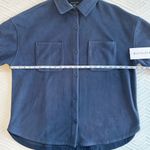 Athleta Overlook Microfleece Shirt Jacket in Navy Blue NWT Photo 5