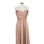 La Femme Blush Pink Strapless High Slit Floor-Length Formal Gown Size 6 Photo 1