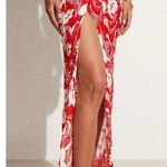 Faithfull the Brand Lulu Maxi Skirt Camara Floral Print Red, size 6 Photo 0