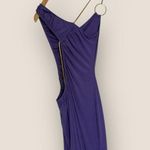 We Wore What WhoWhatWear | Gold & Purple Cutout Ruched Dress | Size L Photo 10