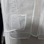 Alfani  White Open Front Mesh Jacket Cardigan Womens M cyber punk Whimsigoth Photo 3