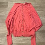 All Saints 2 red Elgar Cowl Neck Snap Back Dolman Sleeve Slouchy Sweater Photo 3