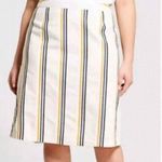 Who What Wear  Striped‎ Linen Blend A line Skirt Womens - 14 EUC Photo 3