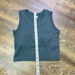 Paragon  Fitwear Sleeveless Cropped Athletic Tank Built In Bra Top Small Green Photo 2