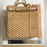 Vintage woven straw purse/bag Tan Photo 3