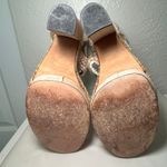 Stuart Weitzman  Platform Sandals Espadrille Raffia 5" Heels Beige Size‎ 8 Photo 6
