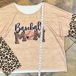 Baseball Mom Animal Print Sweatshirt 5XL Brown Size 5X Photo 5