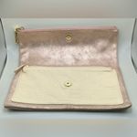 Gap A Nice Beautiful Soft Suede Leather  Vintage Clutch Bag Wallet Handbag Photo 2