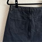 Topshop ‎ Women’s NWT Black Raw Hem Mini Jean Skirt Size 10 Photo 10