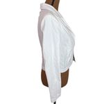 L'Agence L’Agence Dolly Cropped shoulder pad double breasted blazer in white size S Photo 3