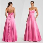 Mac Duggal Mac Duggel Pink Strapless Satin Ballgown With Bow Details Size 0 (XS) NWOT Photo 1