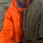 Madden Girl Womens Straight Bottom Bomber Jacket Olive Green Photo 1