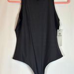 Mono b High Cowl Neck Sleeveless Bodysuit Black S Photo 8