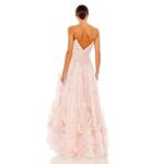 Mac Duggal  Embellished Floral High Low Sleeveless Gown in Petal Pink Size US 8 Photo 12