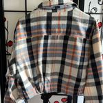 No Comment Cropped Flannel Jacket Photo 4