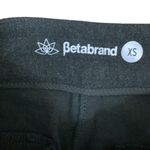 Betabrand  Wide Ribbed Zipper Ankle Black Leggings Photo 1