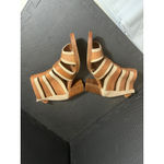 Vintage Foundry Co Michelle Bootie Sandal Women 10 Brown Leather Block Heel Boho Photo 2