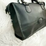 COBB & COMPANY | Vintage Black Leather Satchel Bag Purse Two Handle Photo 3