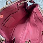 Coach  Mini Brooke Carryall Satchel Pink Glitter Crossgrain Leather Gold Photo 9