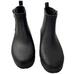 Madewell  Women's Zip-Up Lugsole Rain Boot Waterproof Black Size 9‎ Ankle Booties Photo 8