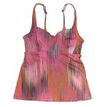 Athleta Ibiza Entwined Tankini Swimsuit Swim Top in Warm Multi Size 34B C Photo 3