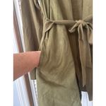 Dennis Basso  Olive Green Knit Cardigan With Belt And Pockets Women's Size L QVC Photo 1