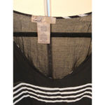 C & T Beach Black White Kimono Size L Swim Cover Up with Tassels on the sides Size L Photo 3