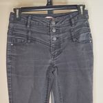 Bongo Black High Waist Button Up Denim Jegging Black Photo 1