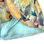 Donna Morgan  100% Silk Colorful Floral Strapless Mini Dress Chiffon size 20W Photo 3