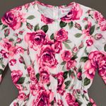 Pink Rose Romper Long Sleeve Floral Playsuit Short Summer L’Atiste by Amy Size S Photo 2