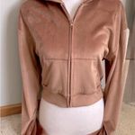 SKIMS  Sienna Brown Cropped Velour Hoodie Sz 2XL NWOT Activewear Photo 1
