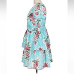 Betsey Johnson Ruffle Toile Print Tiered Mini Dress Pinup Rockabilly Size Large Photo 5