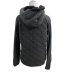 UGG  Quilted Full Zip Hoodie Sweatshirt Jacket Thumbholes Cozy Gray size Small Photo 5